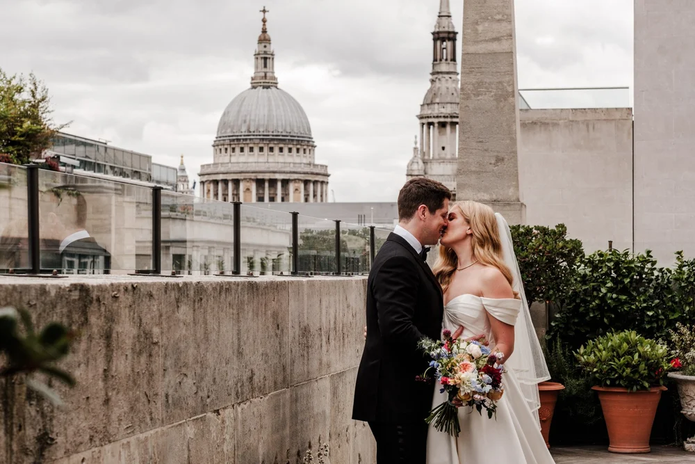 Wedding at The Ned Hotel City of London — a Grade I listed Lutyens-designed luxury venue photographed by Oliver Holder