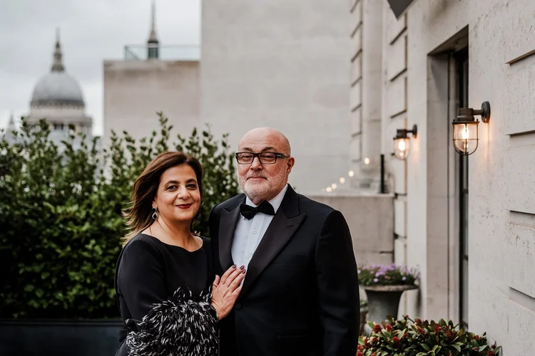 Happy wedding guests at The Ned Hotel reception