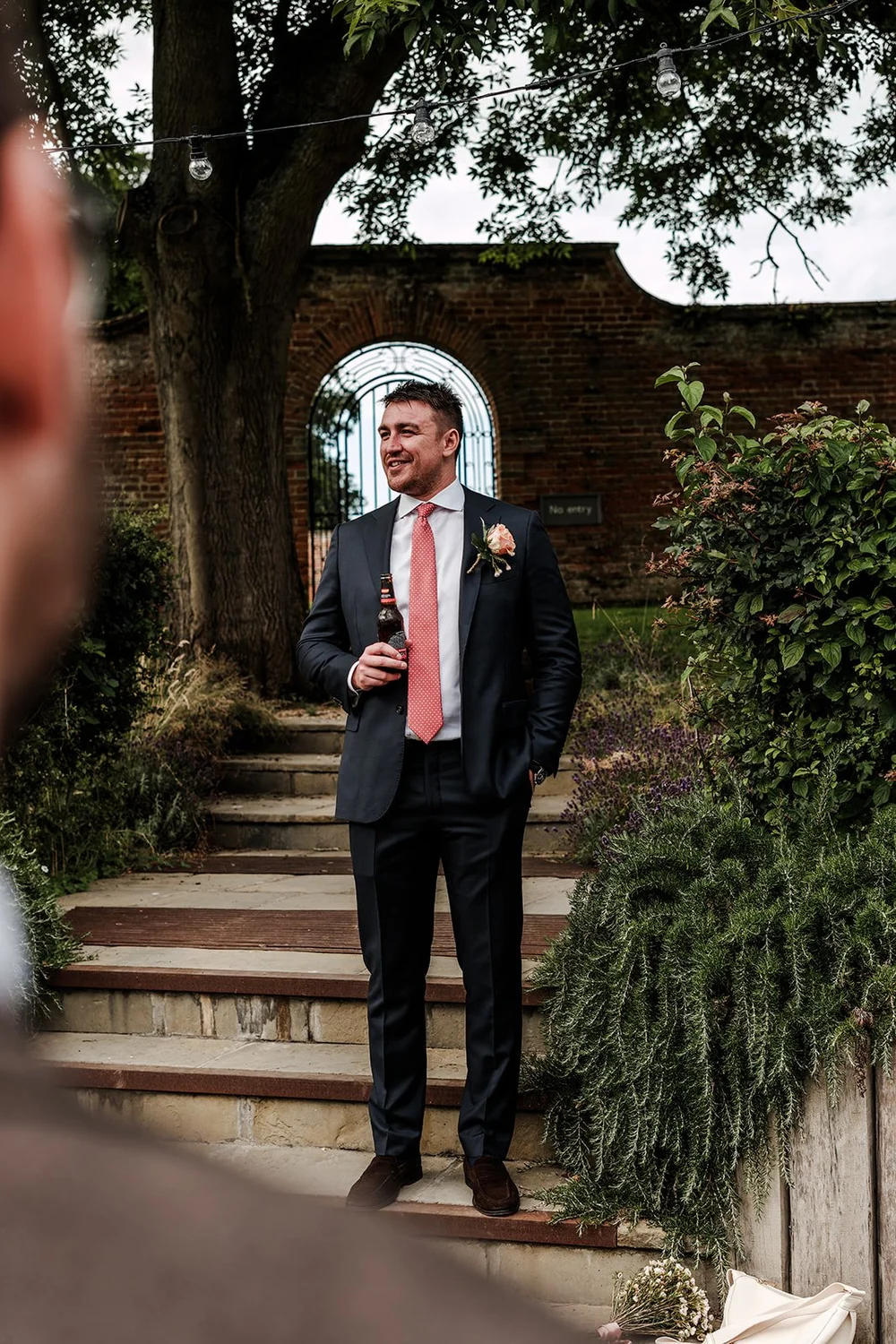 Wedding ceremony in the restored thatched barn at the Worstead Estate - 6