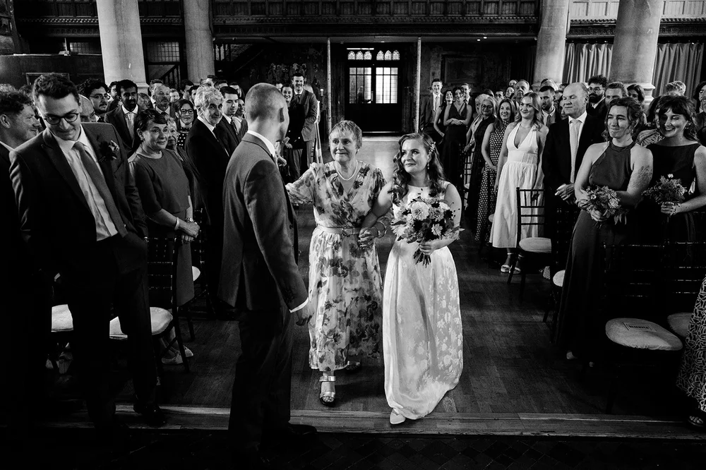 Sammy and Alex&rsquo;s ceremony in the main hall at The Mount Without, Bristol - 1