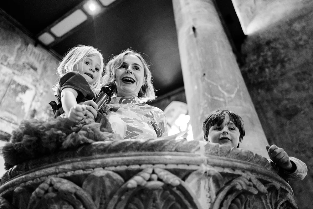 The wedding breakfast and speeches at The Mount Without, Bristol - 7