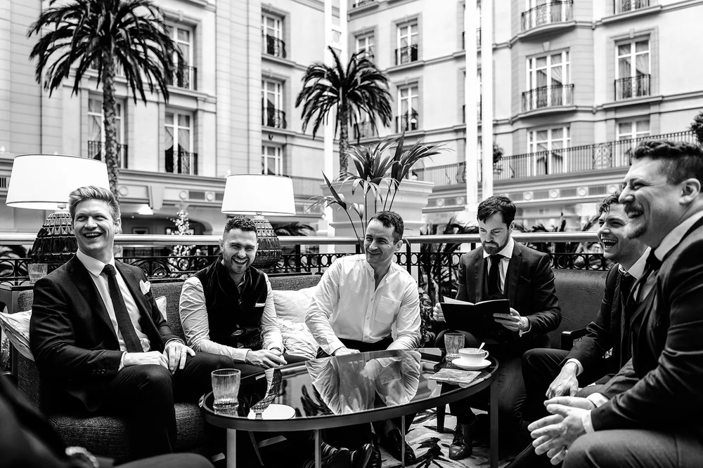 Getting ready at The Landmark Hotel before the Marylebone Town Hall wedding - 2