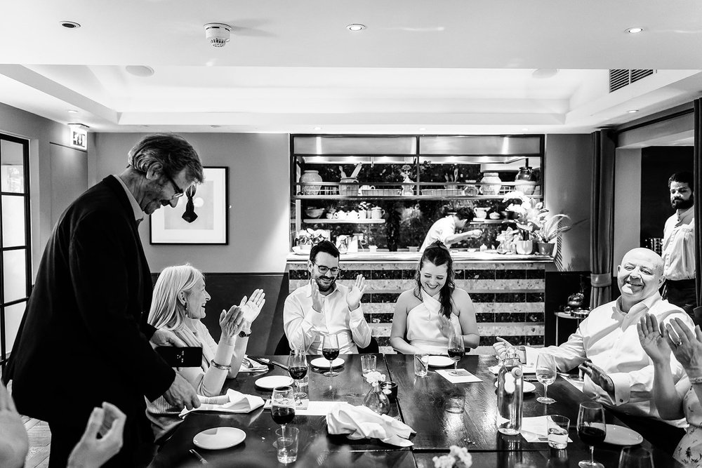 Dinner and speeches at Barrafina in Covent Garden - 5