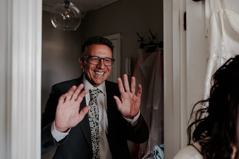 Olivia getting ready at an Airbnb in Clifton before her Mount Without wedding - 5
