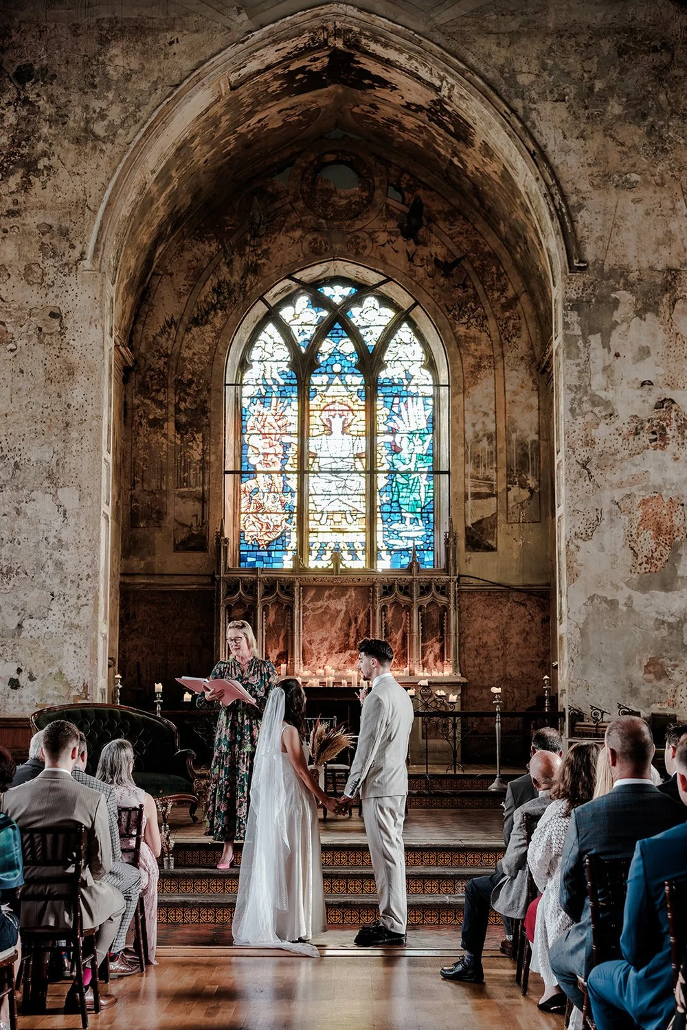 Olivia and Sam&rsquo;s wedding ceremony in the main hall at The Mount Without, Bristol - 4