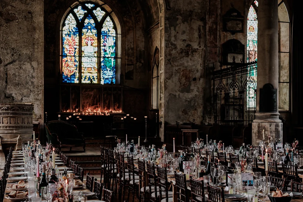 The wedding breakfast and speeches at The Mount Without, Bristol - 1