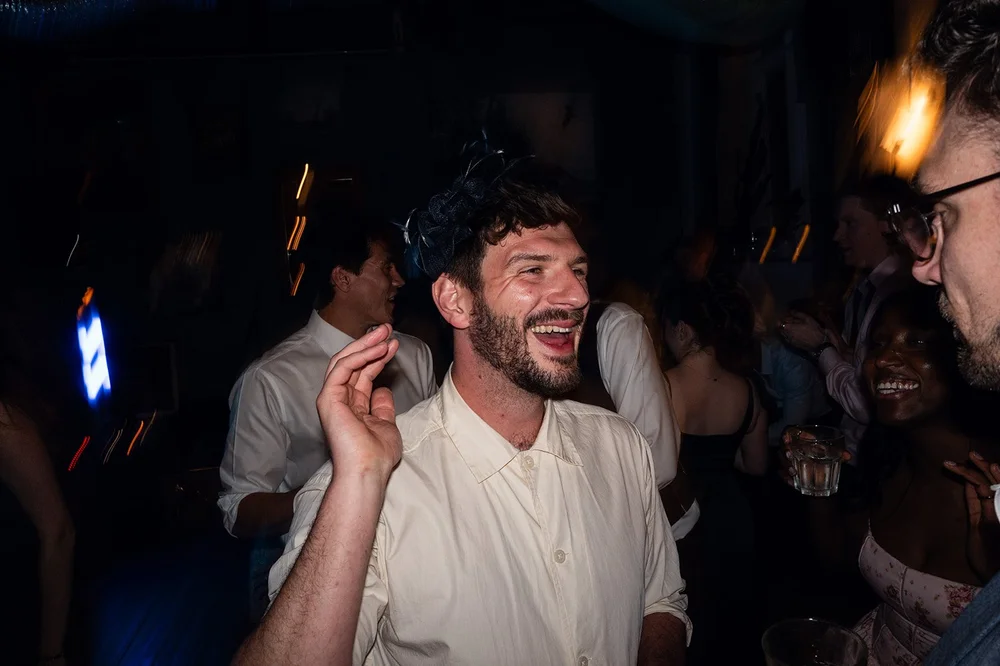 The evening party at the Southbank Club after the Clifton wedding