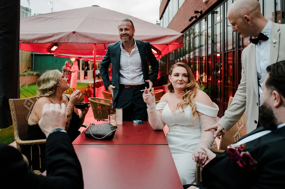 Jon and Meg&rsquo;s wedding reception in the evening after their Chelsea ceremony - 7