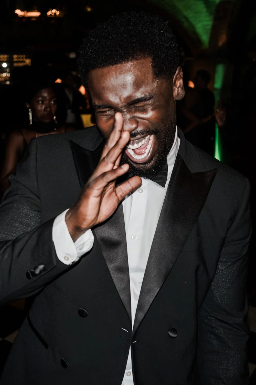 A guest celebrating on the dance floor at The Libertine
