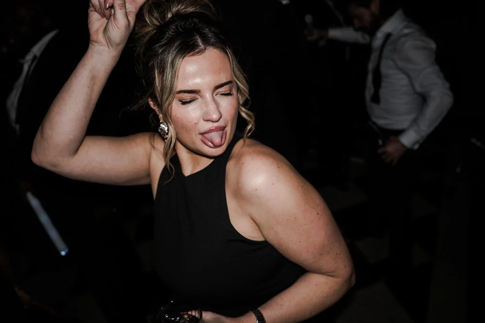 A guest dancing late into the evening at The Libertine