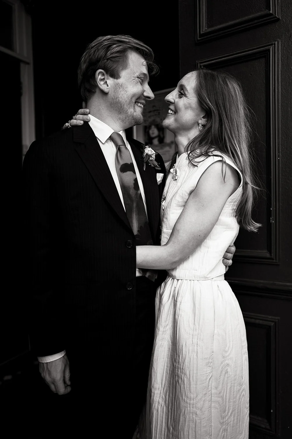 Patrick and Ruby together during their portraits at The Alma Tavern