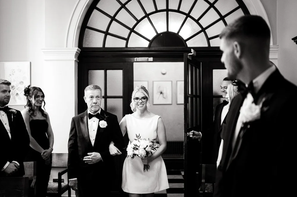 Charley and Joe's wedding at Chelsea Old Town Hall after getting ready at Claridge's, London - 1