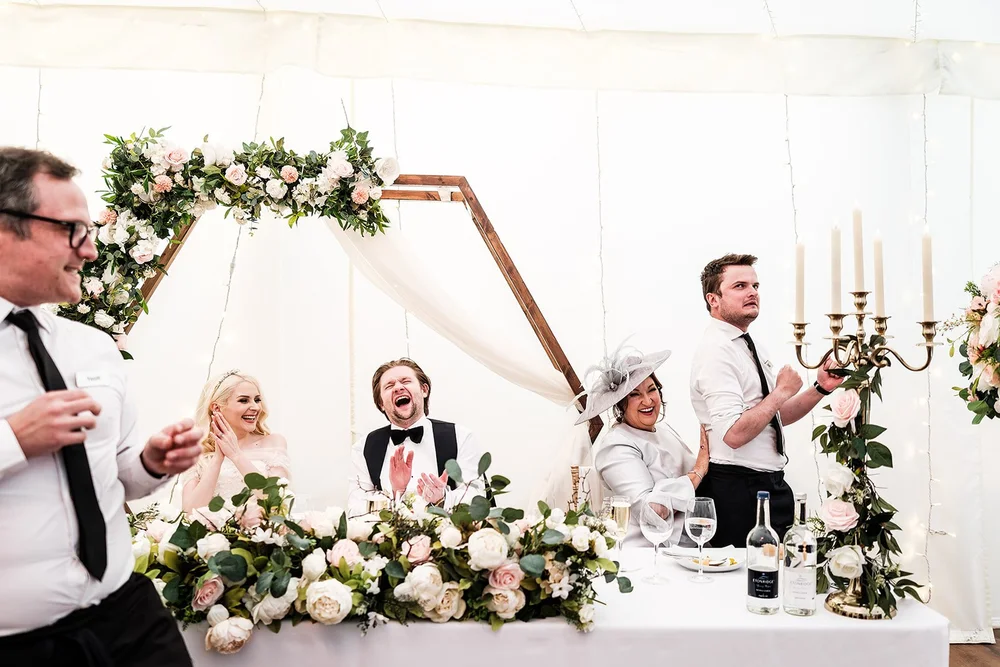 The top table during the speeches