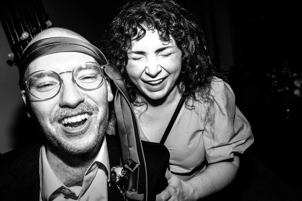 Laughter on the dance floor at a Brighton wedding