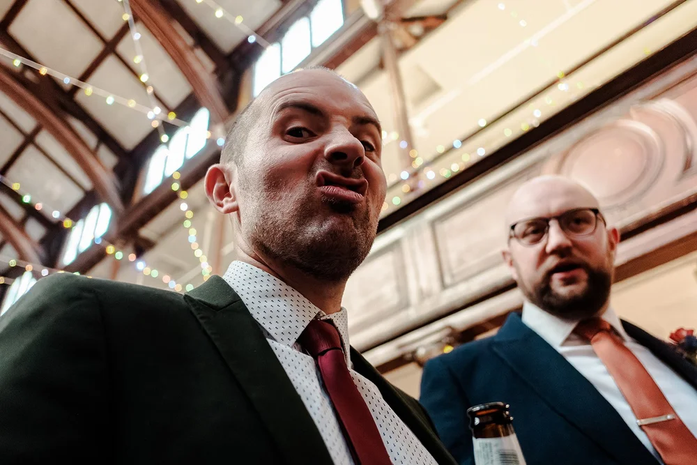 Guests during the drinks reception at Fabrica in Brighton