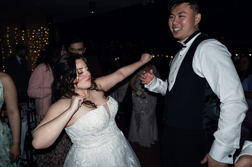 Luisa and Ray dancing during the Colombian crazy hour