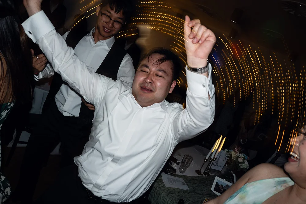 Full flight on the dance floor at Calderstones Mansion House