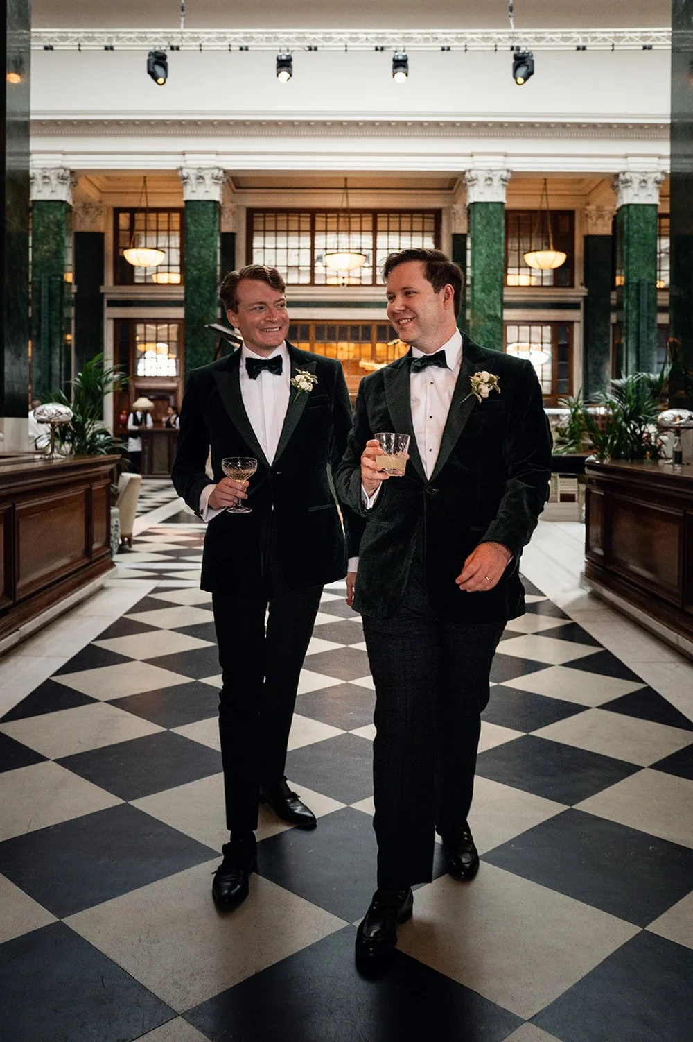 Julian and Josh wedding portraits outside The Ned - 3