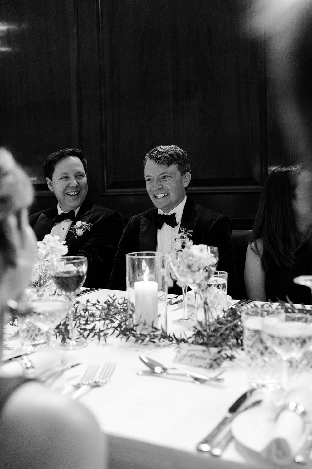 Wedding dinner in the Tapestry Room at The Ned - 1