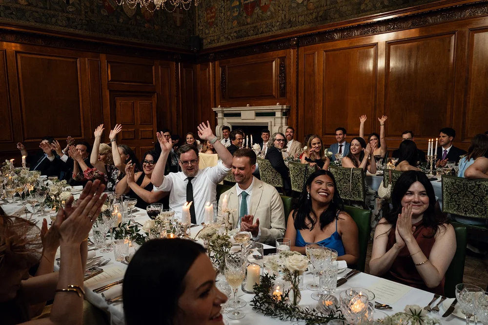 Wedding dinner in the Tapestry Room at The Ned - 3