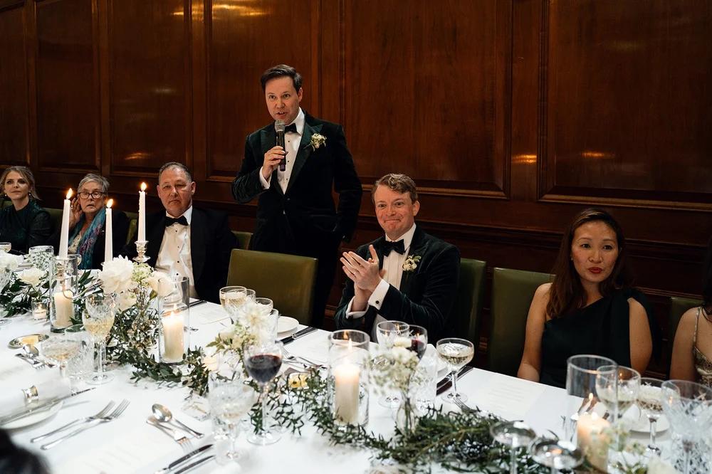Wedding dinner in the Tapestry Room at The Ned - 5