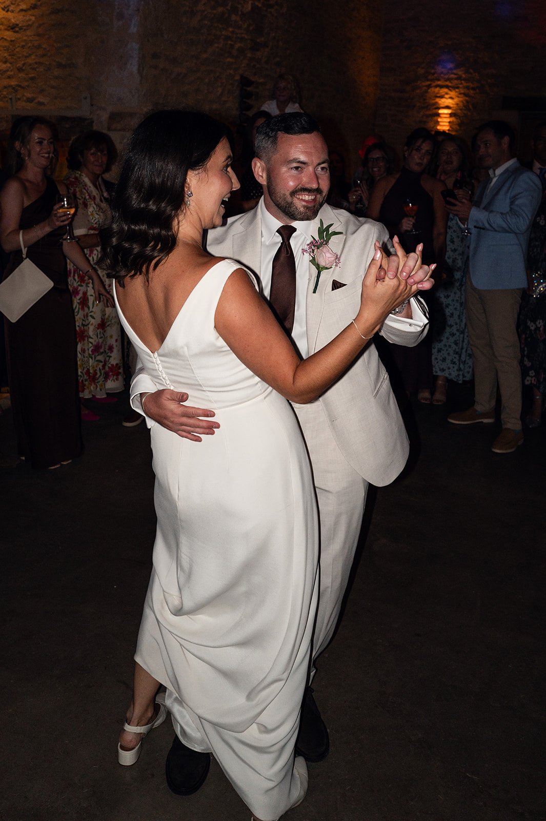 First dance and evening party in the barn at Copsegrove Farm - 7