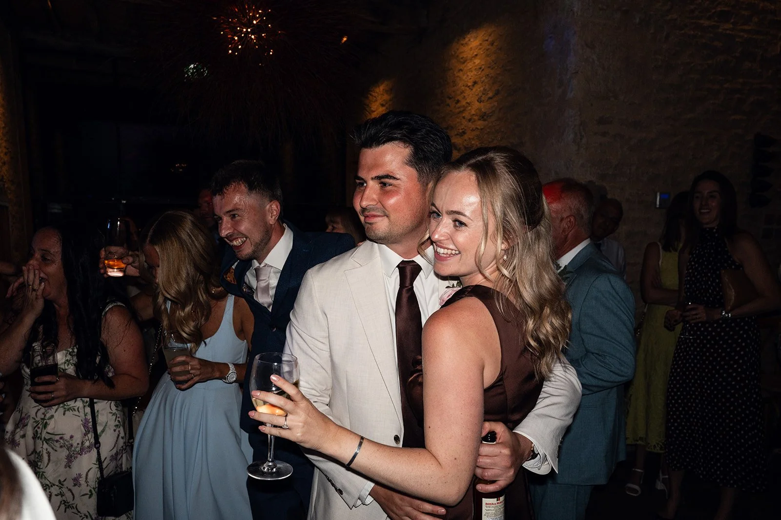 First dance and evening party in the barn at Copsegrove Farm - 8