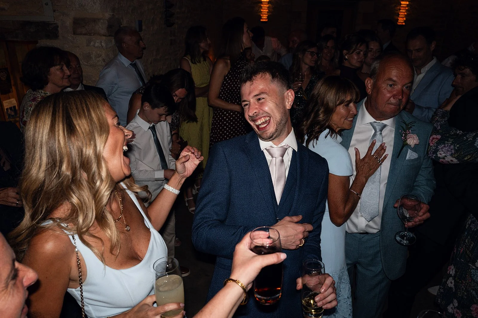 First dance and evening party in the barn at Copsegrove Farm - 9