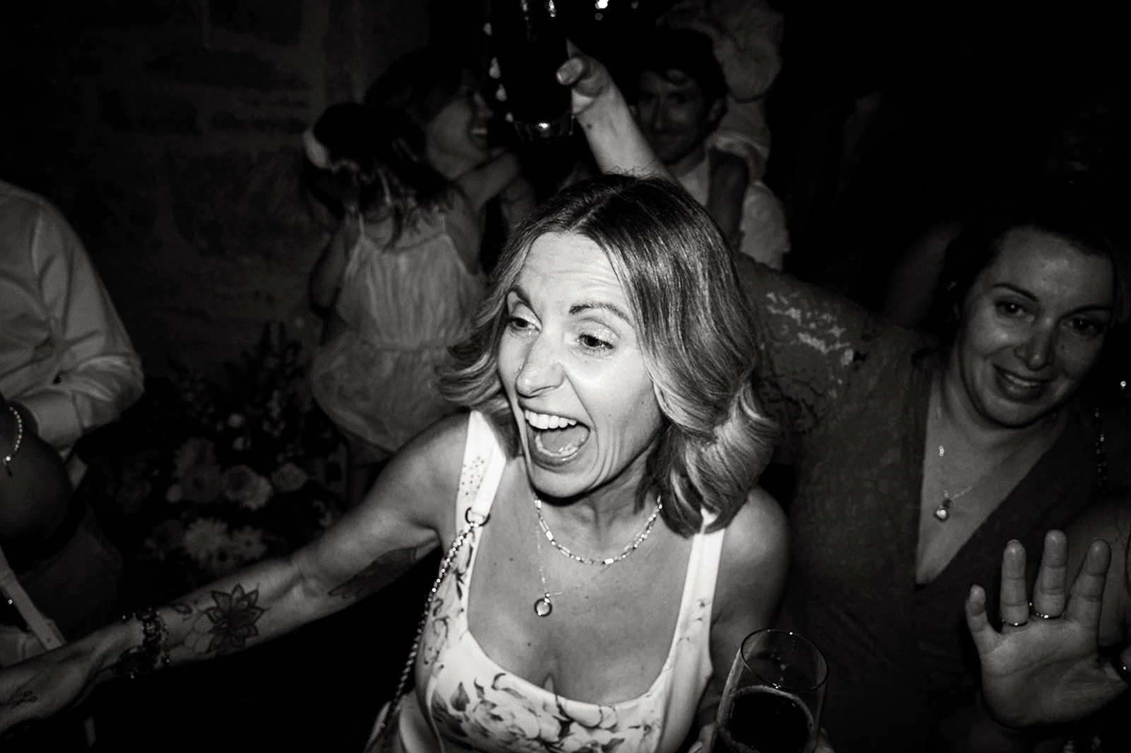 First dance and evening party in the barn at Copsegrove Farm - 11