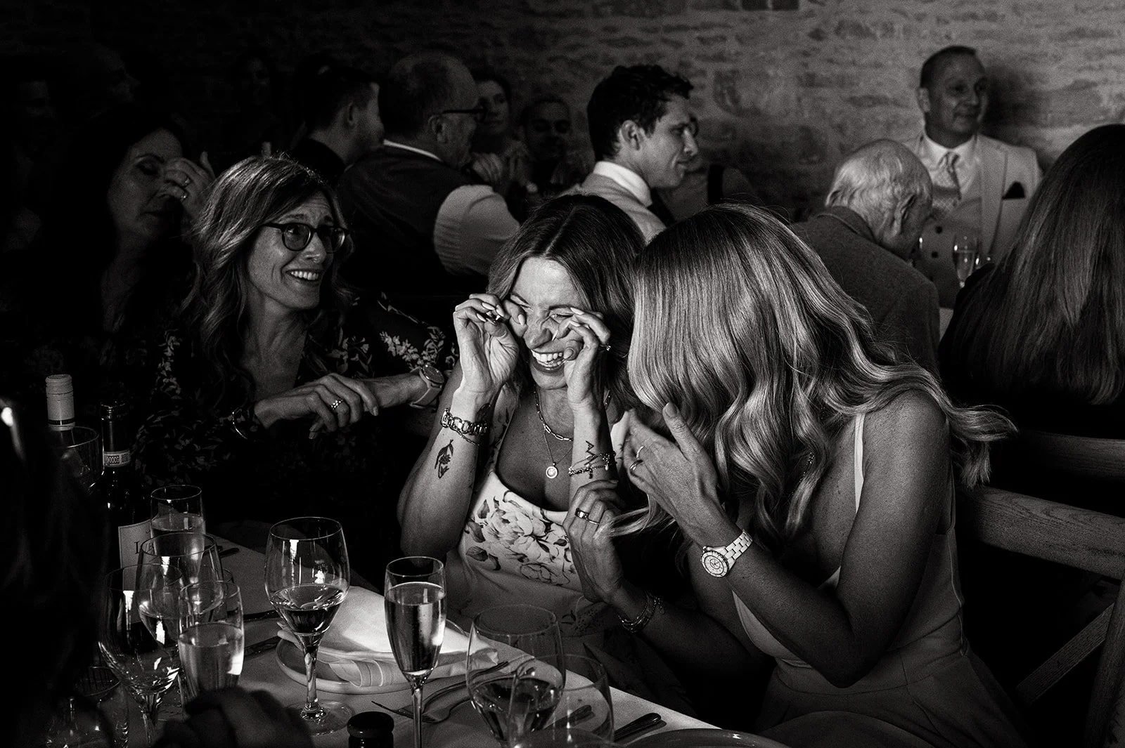 Wedding breakfast and speeches in the barn at Copsegrove Farm - 6