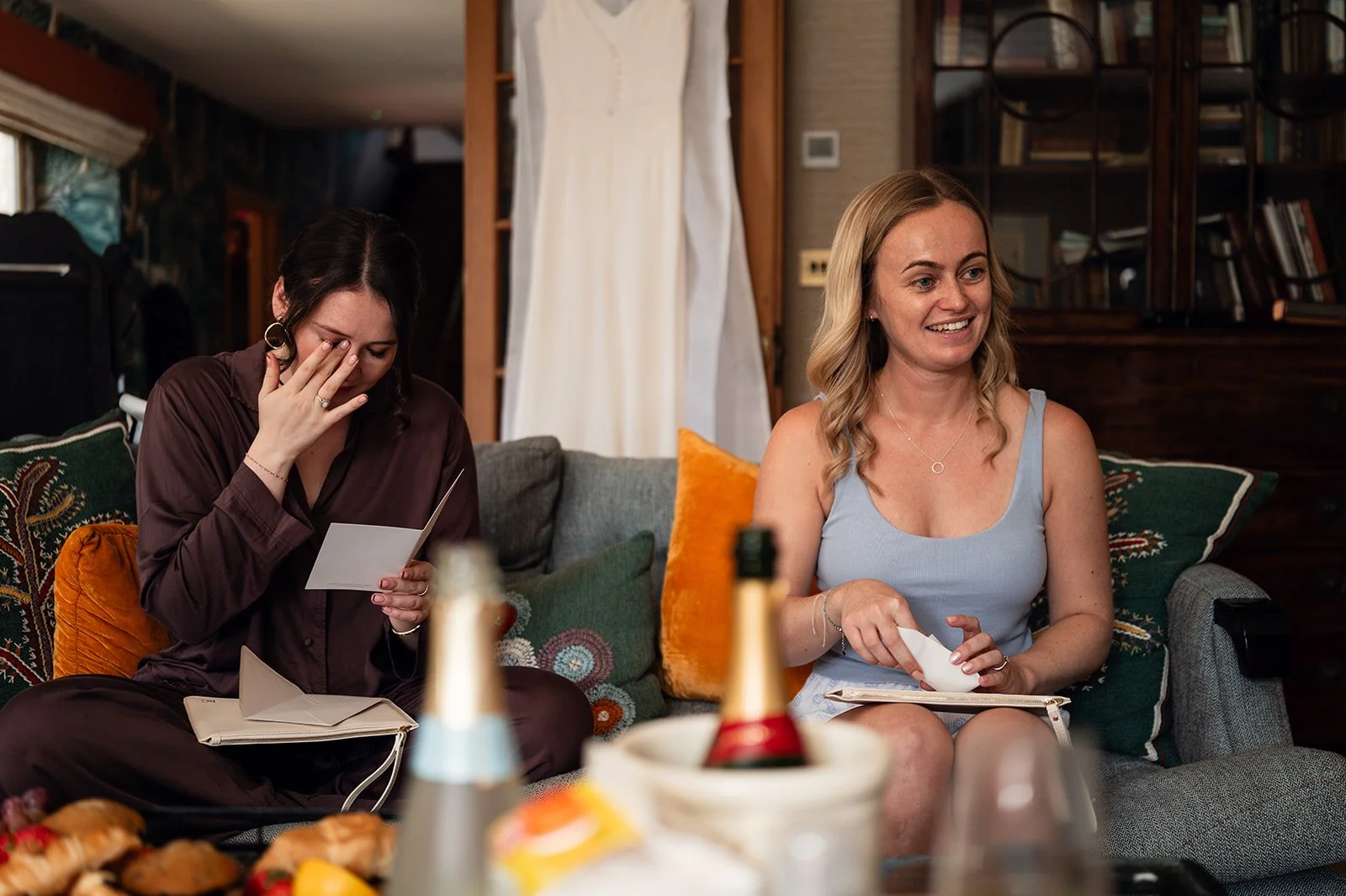 Jimmy and Sophie getting ready in the farmhouse at Copsegrove Farm - 3
