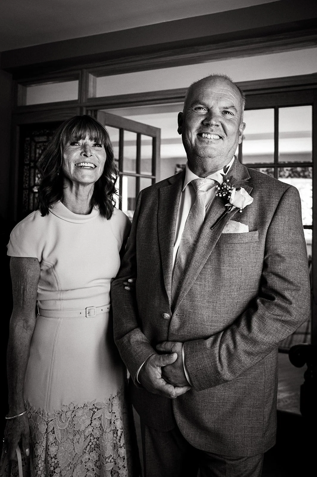 Jimmy and Sophie getting ready in the farmhouse at Copsegrove Farm - 13