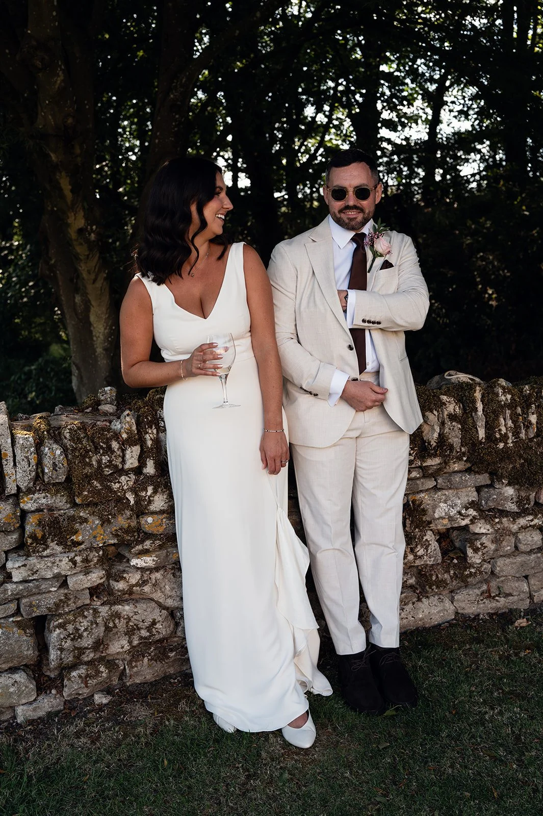 Jimmy and Sophie's couple portraits around Copsegrove Farm in the Cotswolds - 1