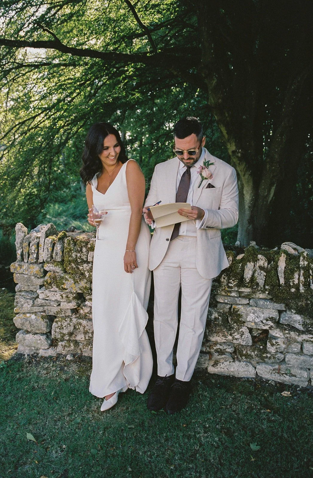 Jimmy and Sophie's Copsegrove Farm wedding on 35mm film - 1