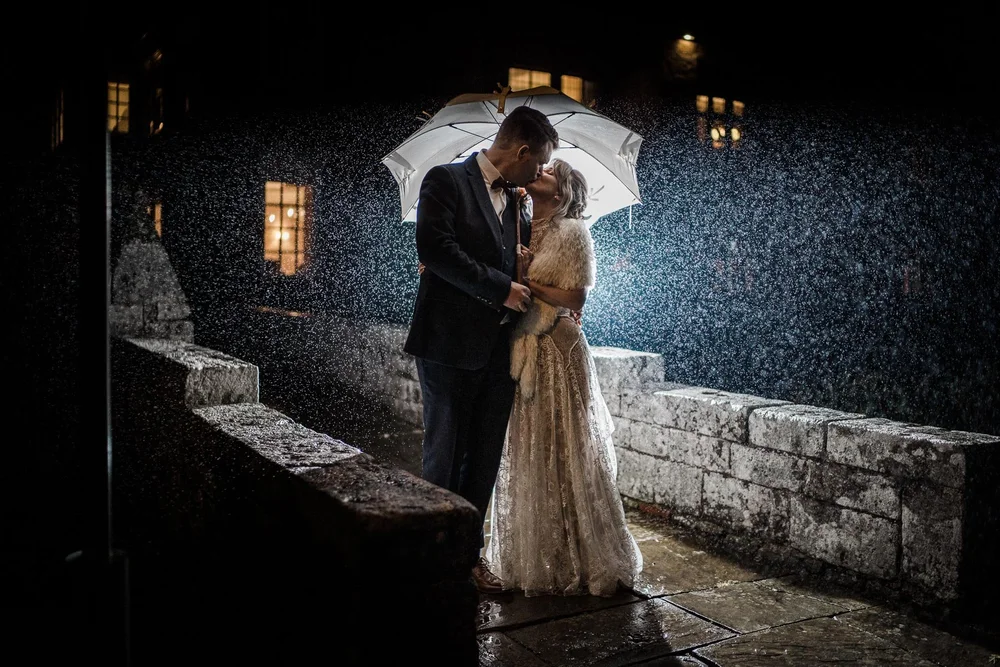 Stunning detail shot of bridal flowers and wedding accessories &mdash; fine art wedding detail photography