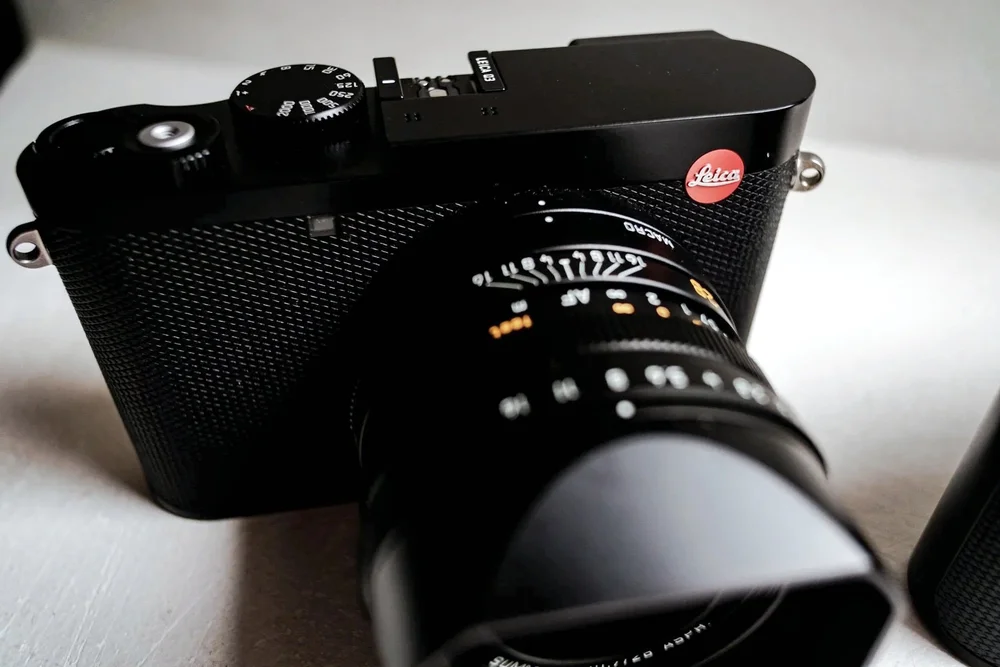 Close up of Oliver Holder&rsquo;s Leica wedding photography kit