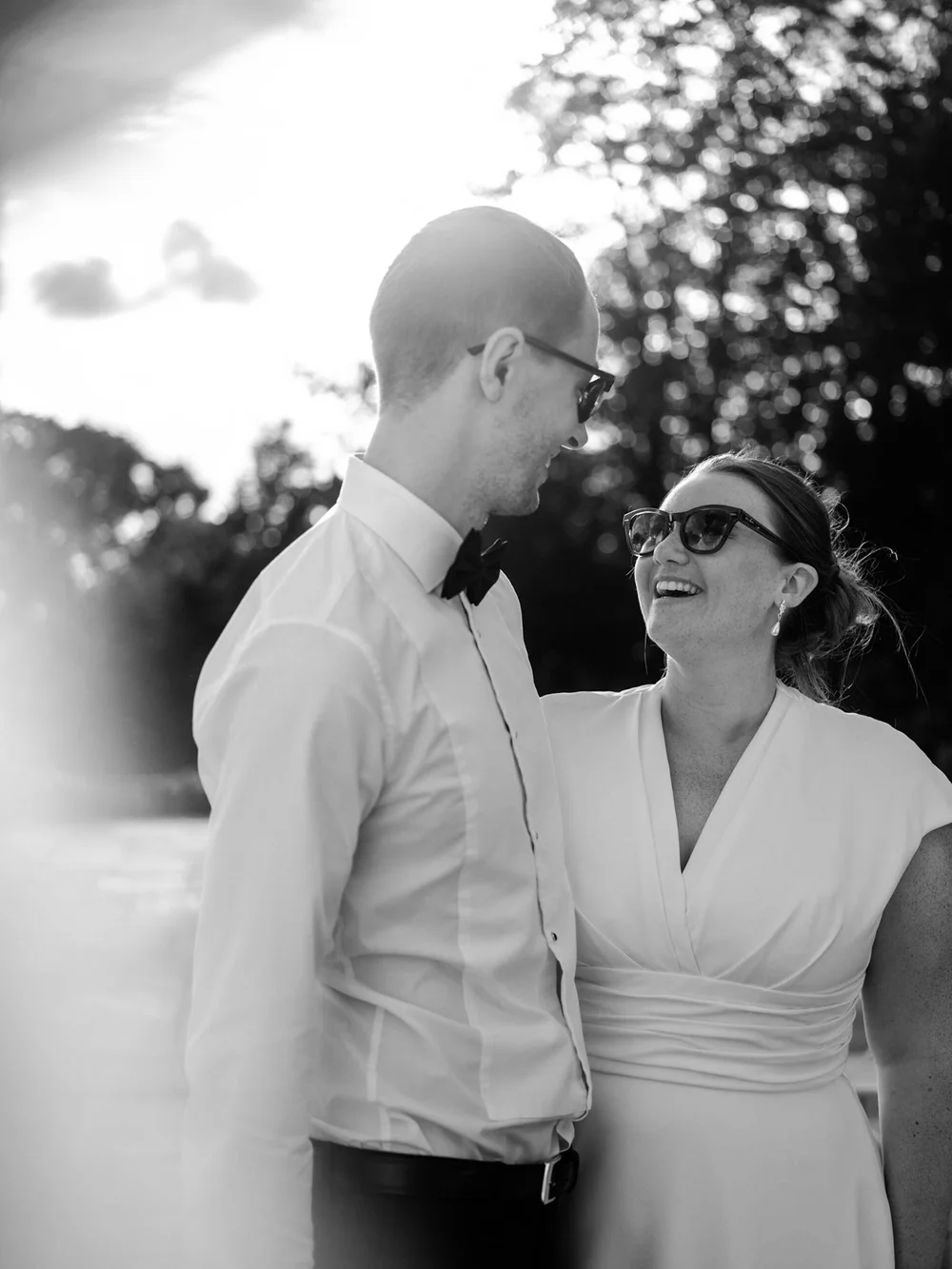 London wedding couple portrait at a stylish city venue &mdash; contemporary documentary wedding photographer