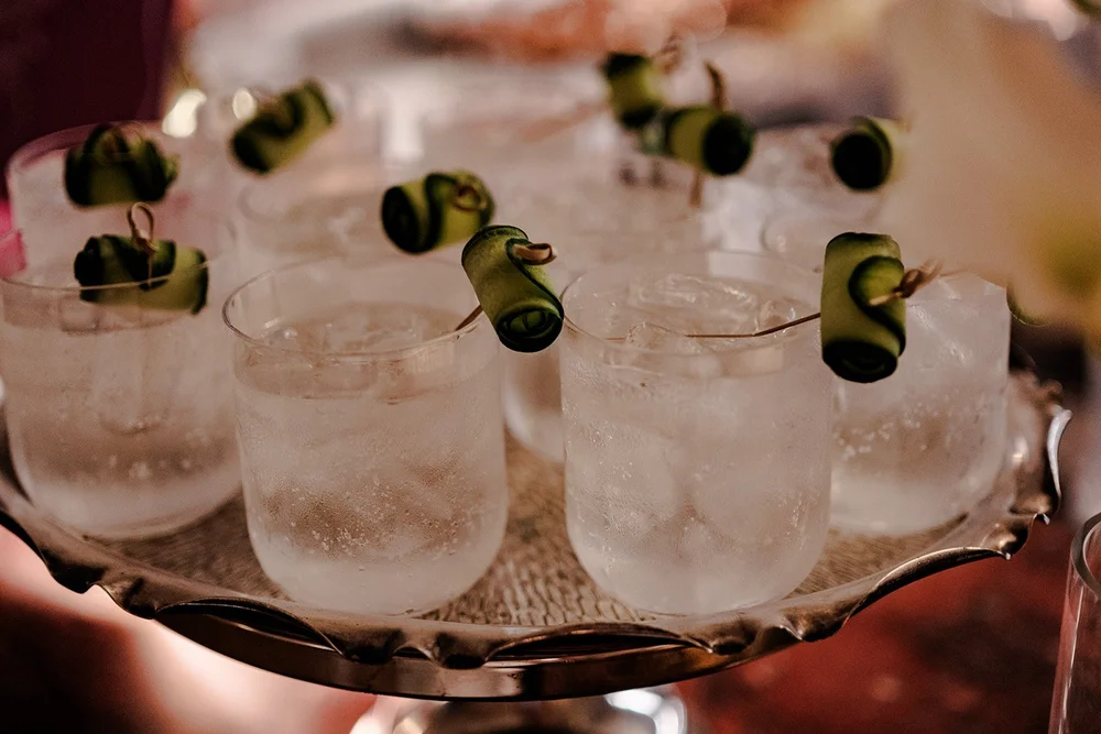 Evening drinks at the Limekiln wedding reception