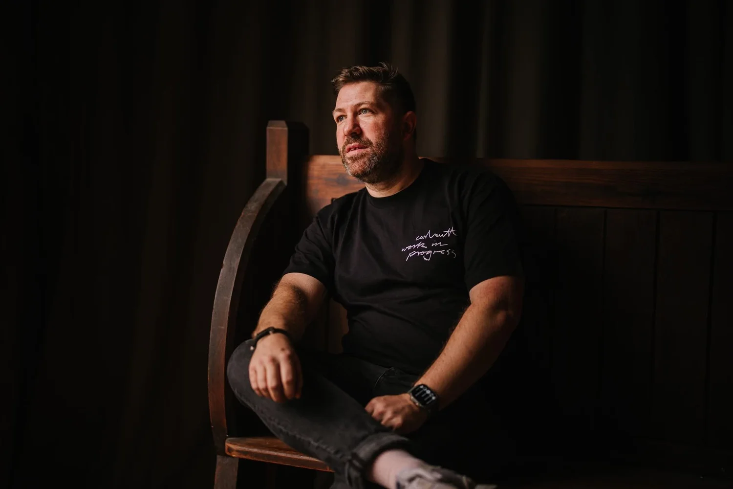 Portrait of Oliver Holder, Bristol-based documentary wedding photographer specialising in natural and candid wedding photography across the UK