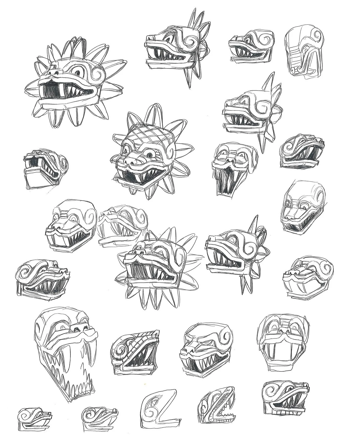 Serpent head sketches.jpg