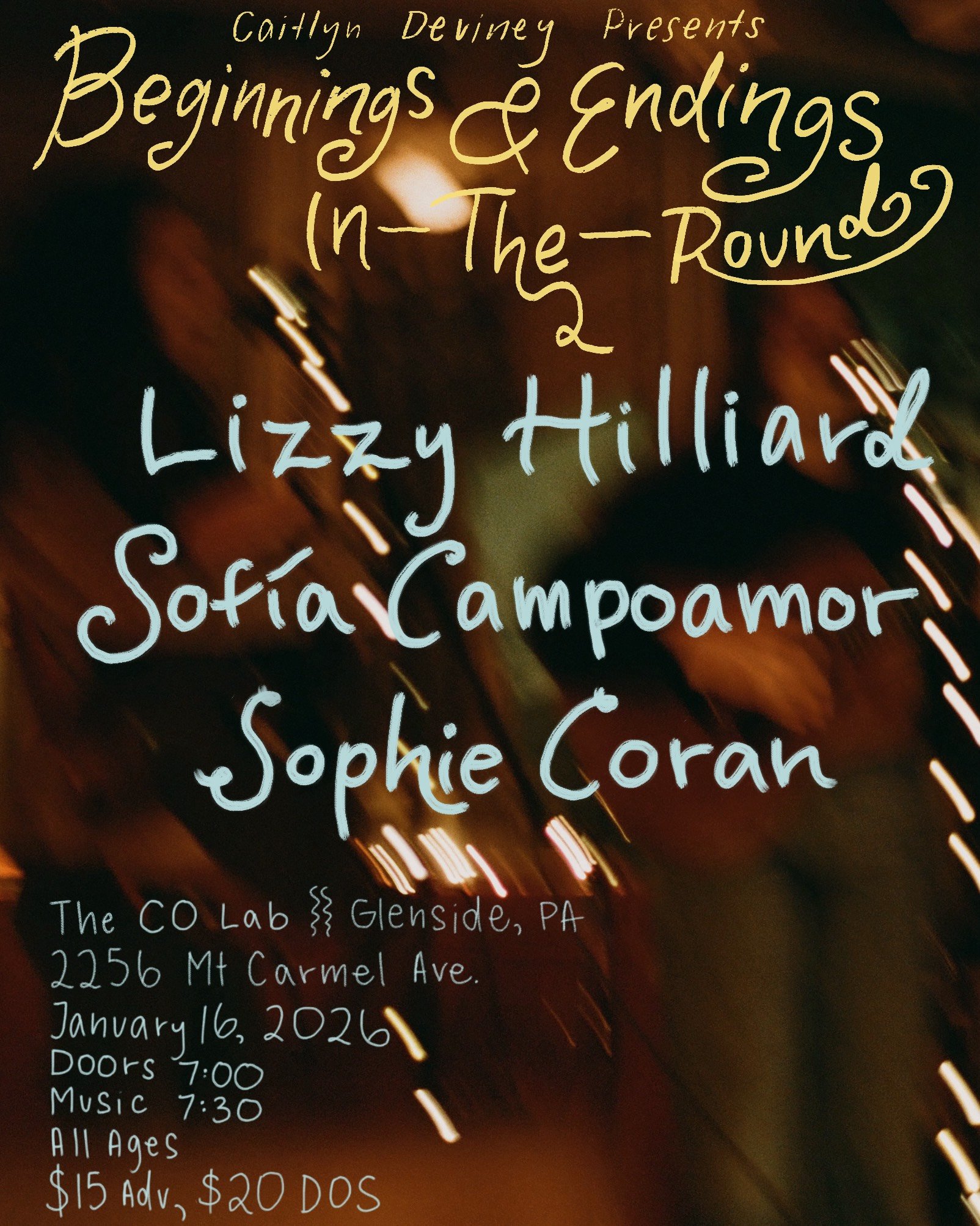 Caitlyn Deviney Presents: Beginnings & Endings In-the-Round