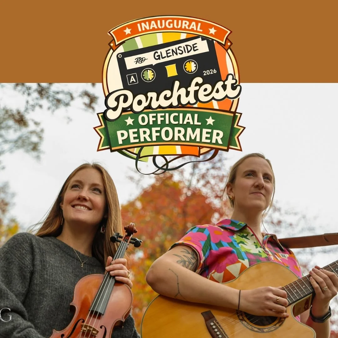 🎶 Bri &amp; I are playing the FIRST EVER Glenside Porchfest! Over 50 bands. Front porches. Our beloved neighborhood. Visit @glensideporchfest for more details. 

Catch us live on Saturday May 9th in Glenside, PA. Rain or shine. 

#GlensidePorchfest 