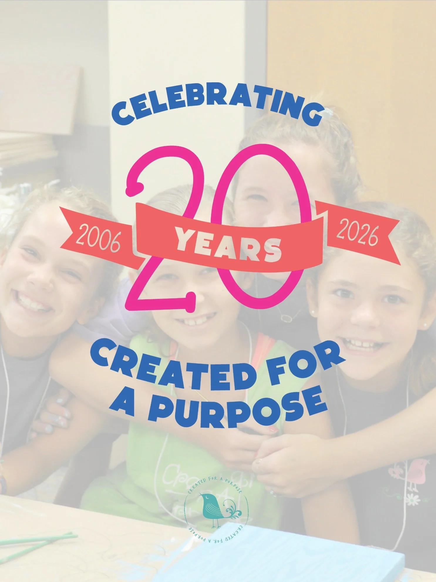 👋 We have a few new faces and wanted to reintroduce ourselves and mission!

Created for a Purpose started 20 years ago when Ingram Link, Created for a Purpose founder, recognized her daughter and friends were being defined by the things of this worl