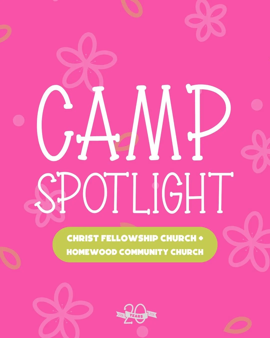 Homewood, Alabama! We&rsquo;re excited to partner with @cfcbirmingham and @hwdchurch for year 5️⃣ of Created for a Purpose, June 8&ndash;12!

We can't wait to see the impact you have on campers this summer as you help them grow in their relationship 