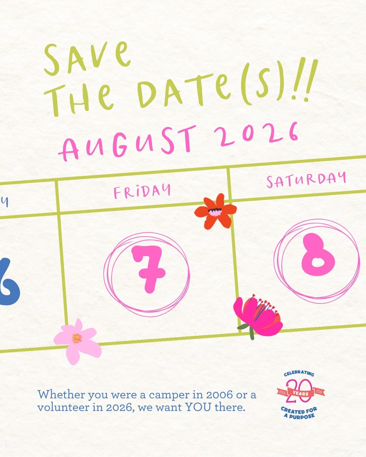 20 years in the making! We&rsquo;re throwing a TWO-DAY party to celebrate! 🥳✨

Mark your calendars, Birmingham! We are officially celebrating two decades of masterpieces, stitches and Gospel truths this August.

✨ FRIDAY, AUGUST 7: A Night of Purpos