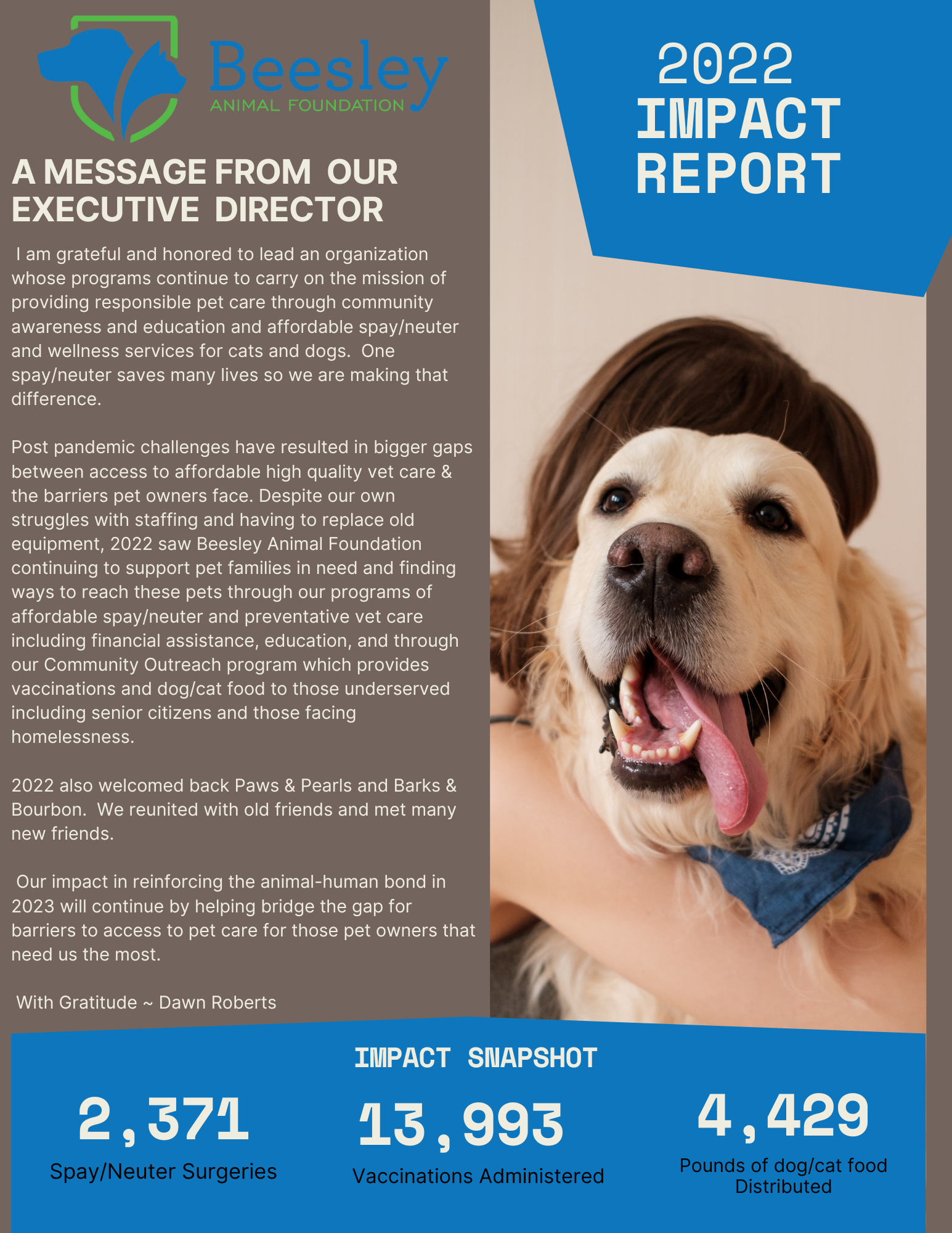 About the Foundation — Beesley Animal Clinic