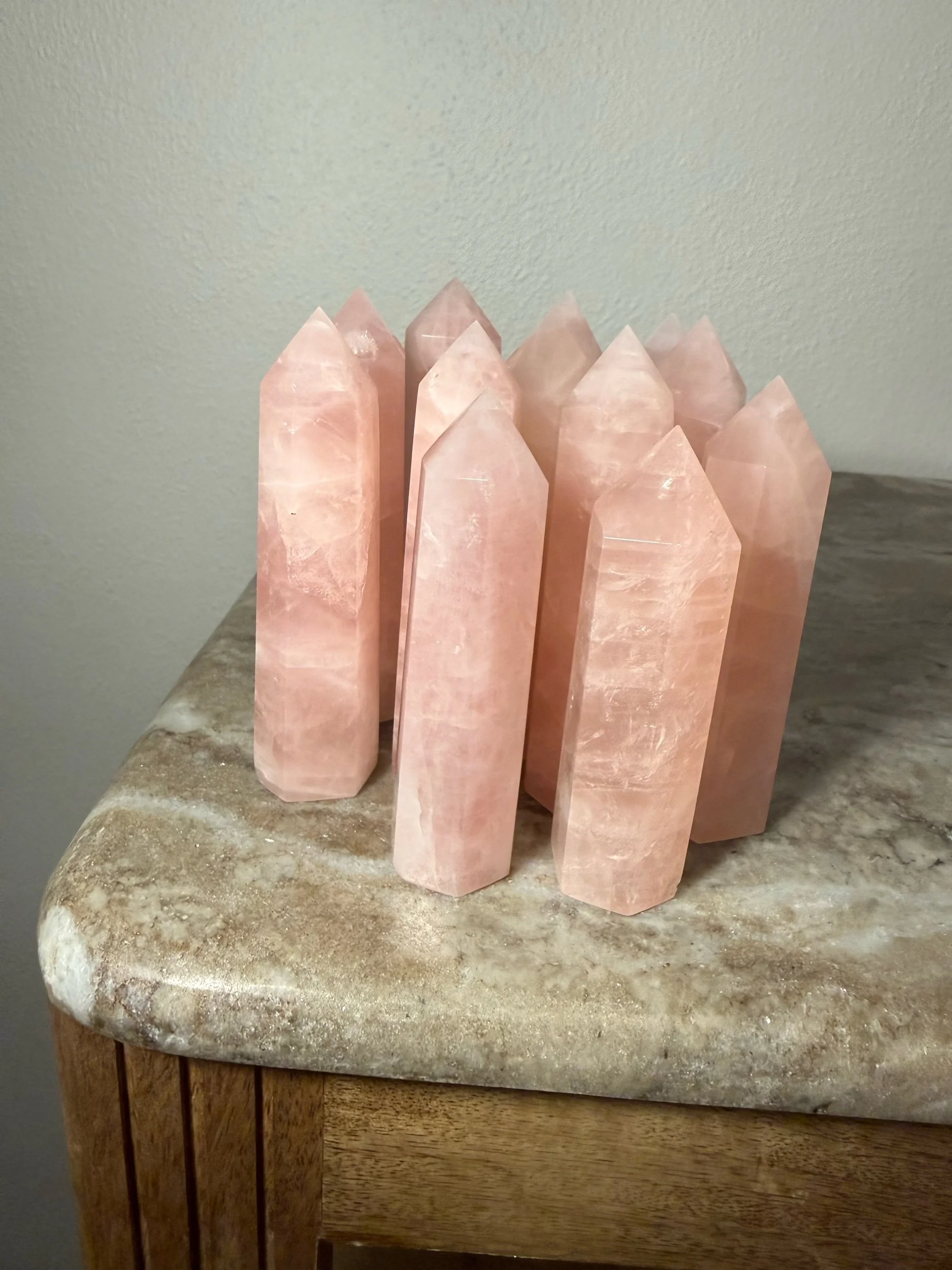 Madagascar Rose Quartz Tower