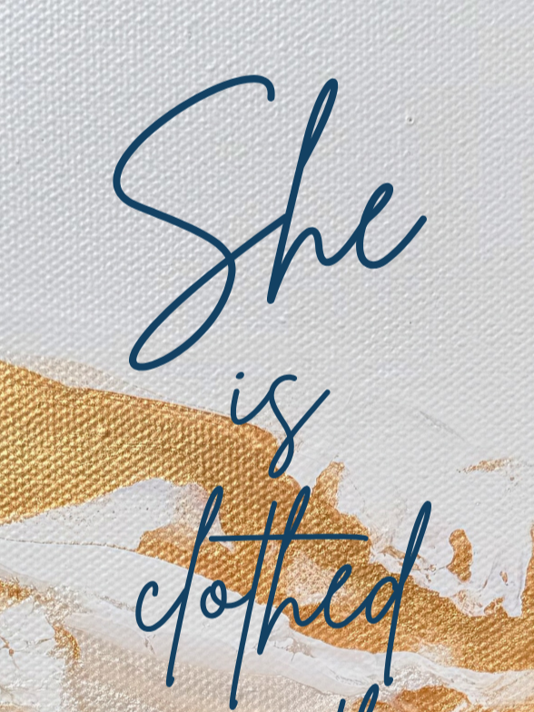 Proverbs 31:25 Bendición Bookmark Collection No 2 - She  - English Version