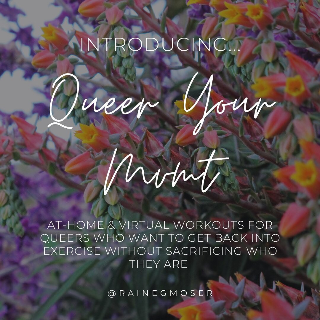 | I'm so excited to invite you to my new program: Queer Your Mvmt!!
⠀⠀⠀⠀⠀⠀⠀⠀⠀
This has been in the works for a while now and I'm thrilled that it's finally ready for you.
⠀⠀⠀⠀⠀⠀⠀⠀⠀
Queer Your Mvmt is a virtual, at-home program for queers who want to 