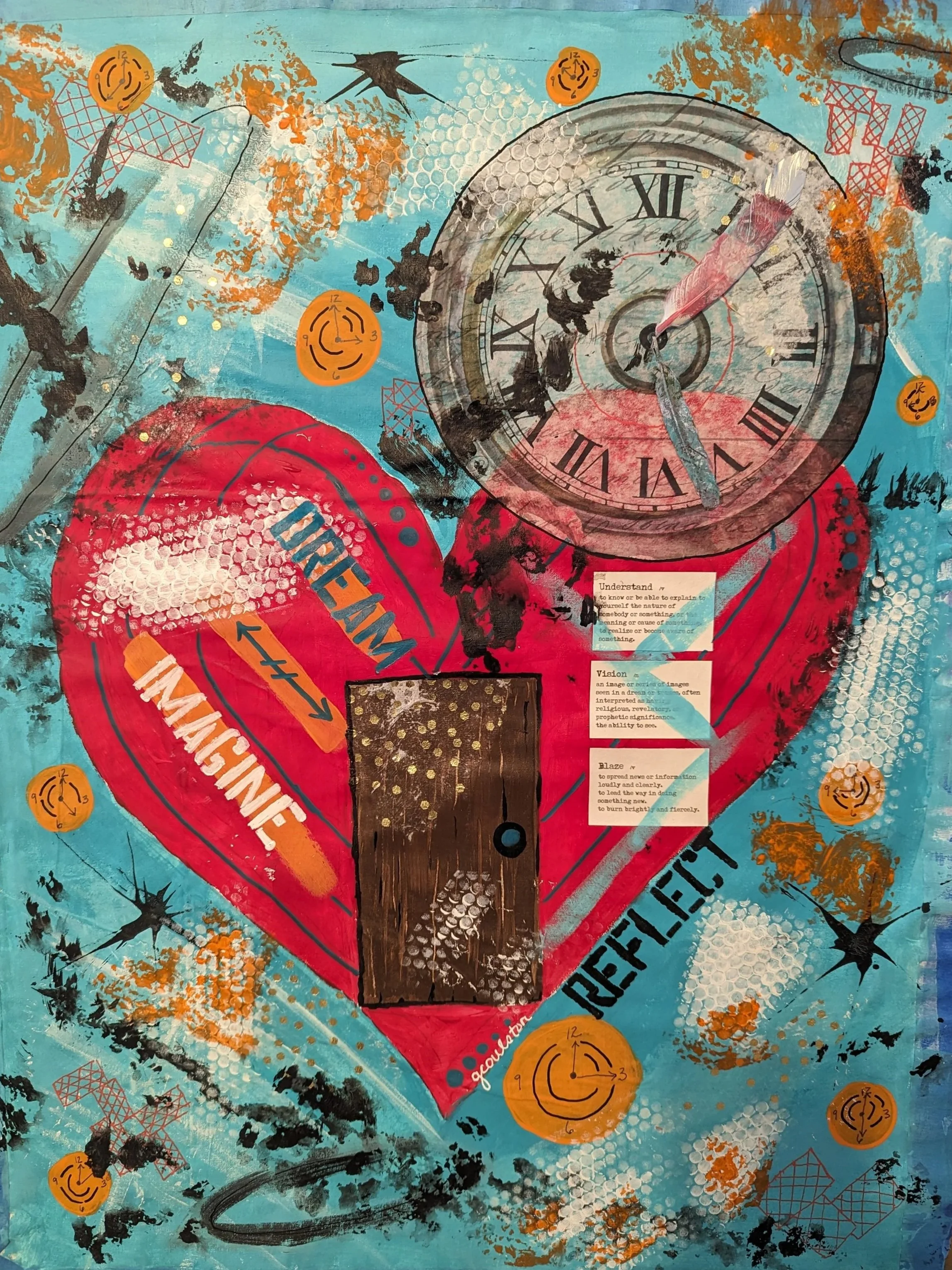 Open our Hearts - Mixed media